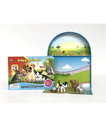 My Mini Busy Books Baby Animals (With 4 Figurine)