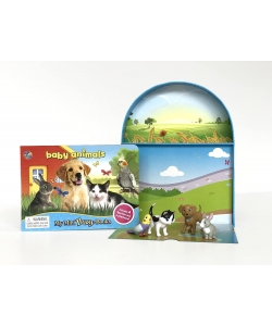 My Mini Busy Books Baby Animals (With 4 Figurine)