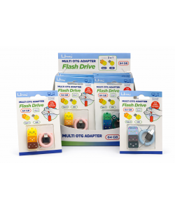 Usb Umay 64Gb W/Adaptador Type C Bloks Funny Ring 331221