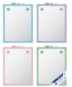 Whiteboard Bismark Dry-Erase Magnetic 25X36Cm Pastel W/Accessories 332327