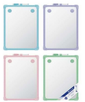 Whiteboard Bismark Dry-Erase Magnetic 25X36Cm Pastel W/Accessories 332327