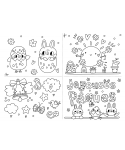 Dessiner sur les vitres pâques