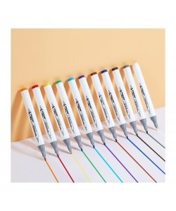 Marker Comix Double Tip Triangular 1-6Mm 80/Pack Zymk07-80