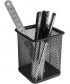 Pen Holder Comix Square Metal Small Holes Black B2003