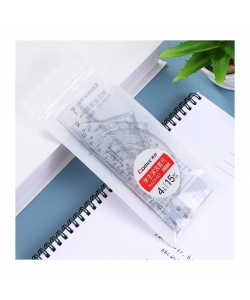 Geometric Set Comix Plastic 4/Pack B3259