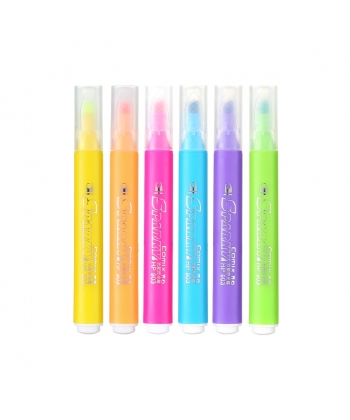 Highlighter Comix 6/Pack Triangle Jumbo Assorted K9036