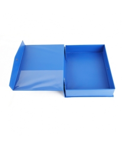 Storage Box Comix Pvc A4 55Mm Magnet Clip Blue A1297