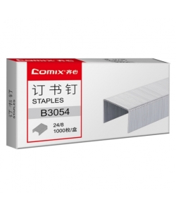 Staples Comix 24/08 1000/Pack Silver B3054