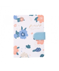 Notebook Comix A6 146Sh Pu Magnetic Buckle Blue C6100