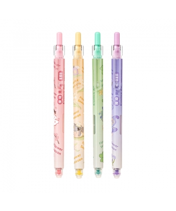 Highlighter Comix 4/Pack Mini World Assorted Mwgh0021-4