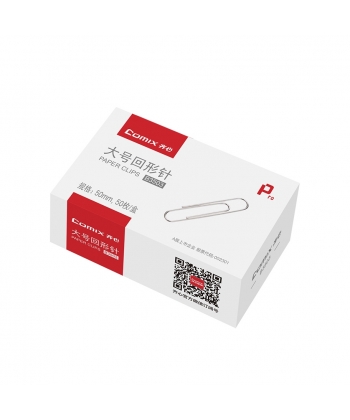 Paper Clip Comix 50Mm 50/Pack Silver B3503