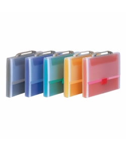 Expanding File Comix Pp A4 13 Pockets W/Handle Assorted A1281