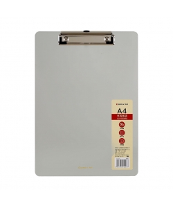 Clipboard Comix A4 Plastic Clear Grey A7644