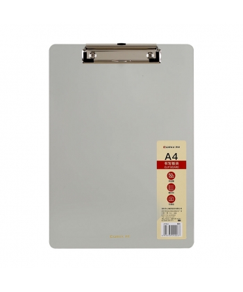 Clipboard Comix A4 Plastic Clear Grey A7644