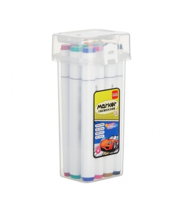 Marker Comix Double Tip Triangular 12/Pack