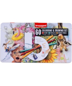 Bruynzeel Drawing and colouring set Creative Artists | 60 pieces