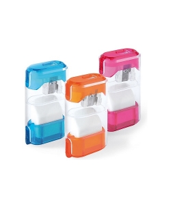 Sharpener M+R W/Container W/Eraser Transparent 955 0000