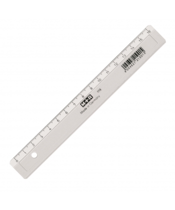 Ruler M+R Plastic 16Cm Clear Transparent 1116 0000