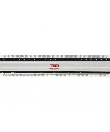 Ruler M+R Aluminium 20Cm 1820 0000