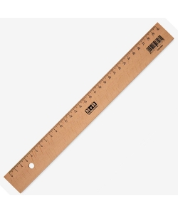 Ruler M+R Wooden 30Cm W/Metal Insert 1930 0000