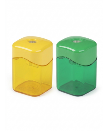 SHARPENER M+R W/CONTAINER QUATRO SINGLE ASSORTED 923 0050