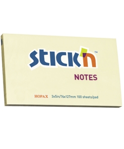 Stick Notes Stick N 76X127Mm 100Sh.Pastel Yellow 21009