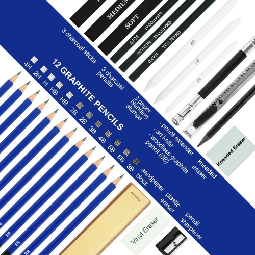 Drawing Set Phoenix Sketch Pad And Pencil Set 30/Pack