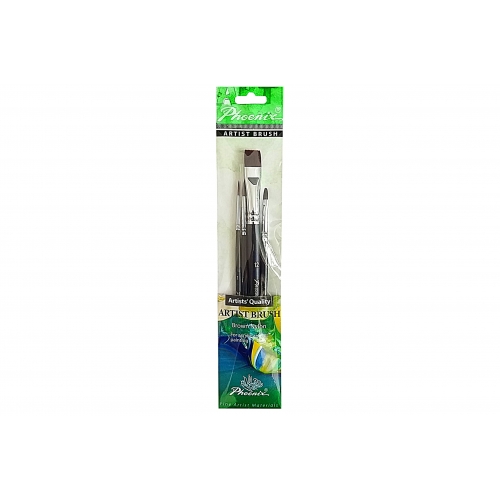Brush Phoenix Acrylic Brown 4/Pack