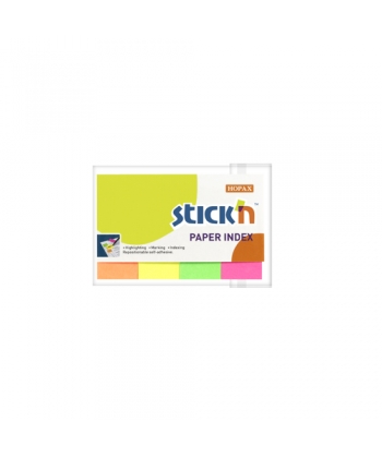 INDEX NOTES STICK N 50X20MM 200SH 4 NEON COLOR 21205