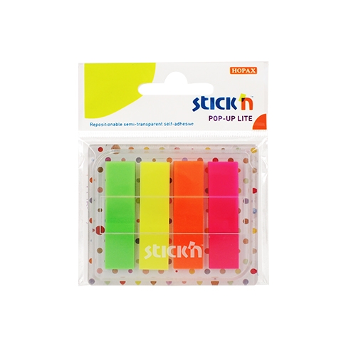 Index Notes Stick N Pop Up Notes Lite 4 Colors 45X12 Mm 21649