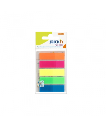 Index Film Notes Stick N 45X12Mm 25Sh/Pad 5 Neon Color 21050