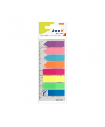 Index Film Notes Stick N 8 Neon Colors W/ Arrow 21346