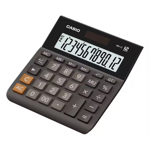 Calculator Casio Mh12 12 Digits Desk Type Black