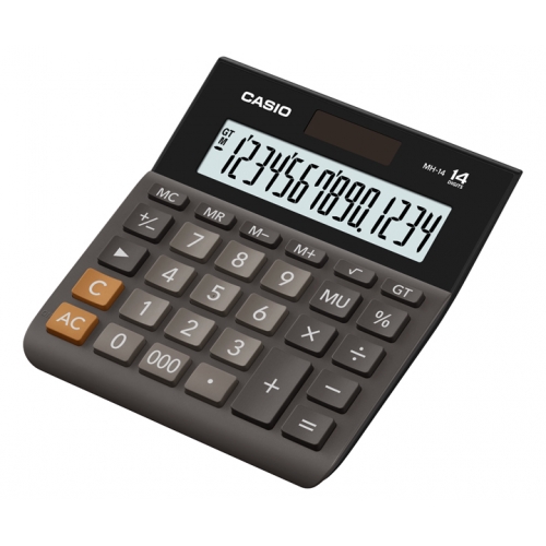 Calculator Casio Mh14 14 Digits Desk Type Black