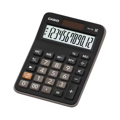Calculator Casio Mx12 12 Digits Desk Type Black