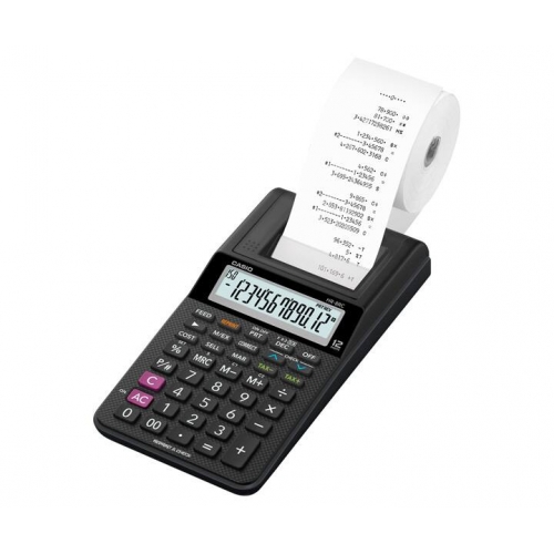 Calculator Casio Hr8Rc 12 Digits Portable Roll Calculator