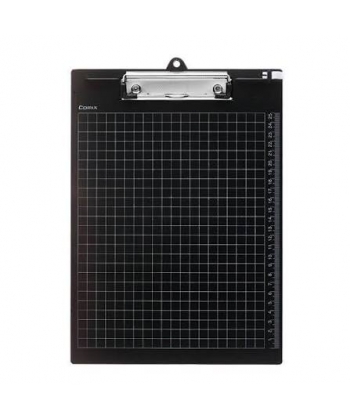 Clipboard Comix A4 Pp Double Metal Clip Black Ea8009