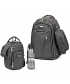 Grey Set Backpack Leopard