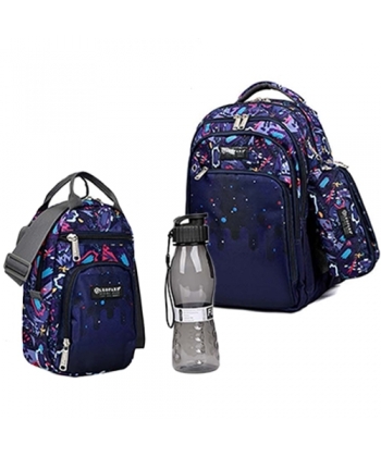 Purple Backpack Leopard
