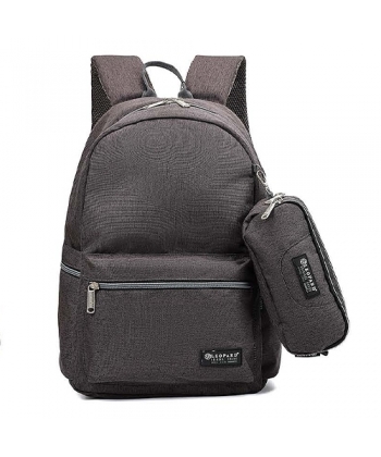 Grey Set Backpack Leopard