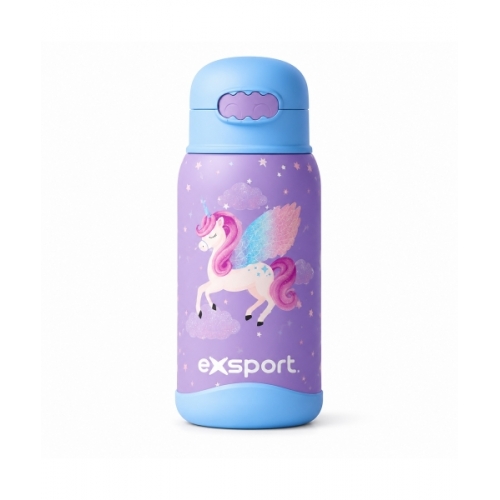 Water Bottle Exsport Plastic Unicorn 550Ml