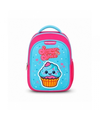 Backpack Exsport Kids Collection Cupcake Medium Multiple Comp.