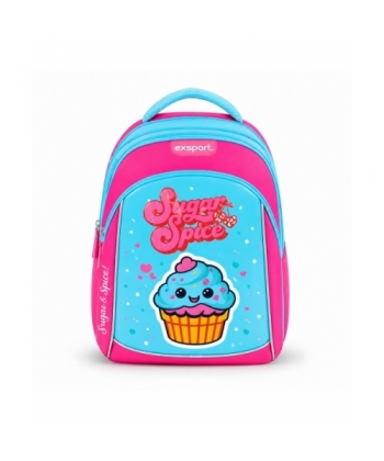 Backpack Exsport Kids Collection Cupcake Large Multiple Comp.