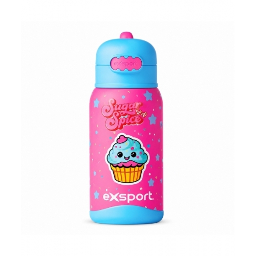 Water Bottle Exsport Plastic Cupcake 550Ml