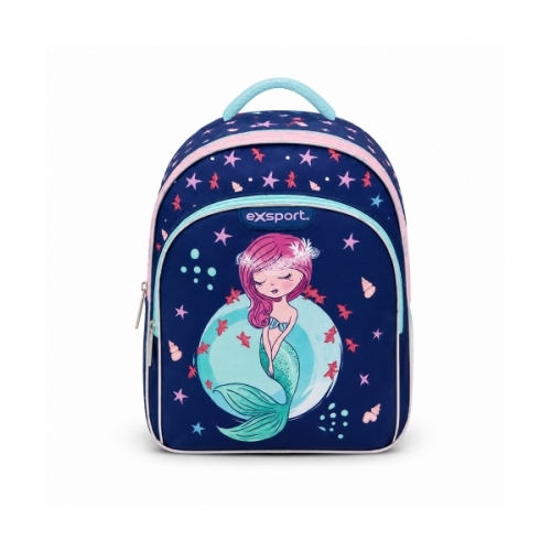 Backpack Exsport Kids Collection Mermaid Medium Multiple Comp.