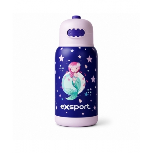 Water Bottle Exsport Plastic Mermaid 550Ml