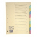 Separator Cardboard Color First 10102 A4 10Parts