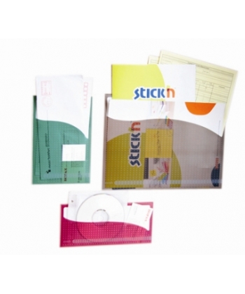 Stick Notes Stick N Repositionable Pockets 3Pcs Assorted Sports 27003