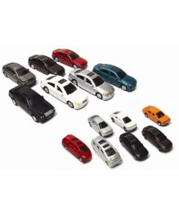CAR MODELINE WITH LIGHT 1/100 7/PACK FC06