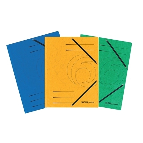 Folder W/3 Flaps And Elastic Herlitz Colorspan A4 Orange 10843878